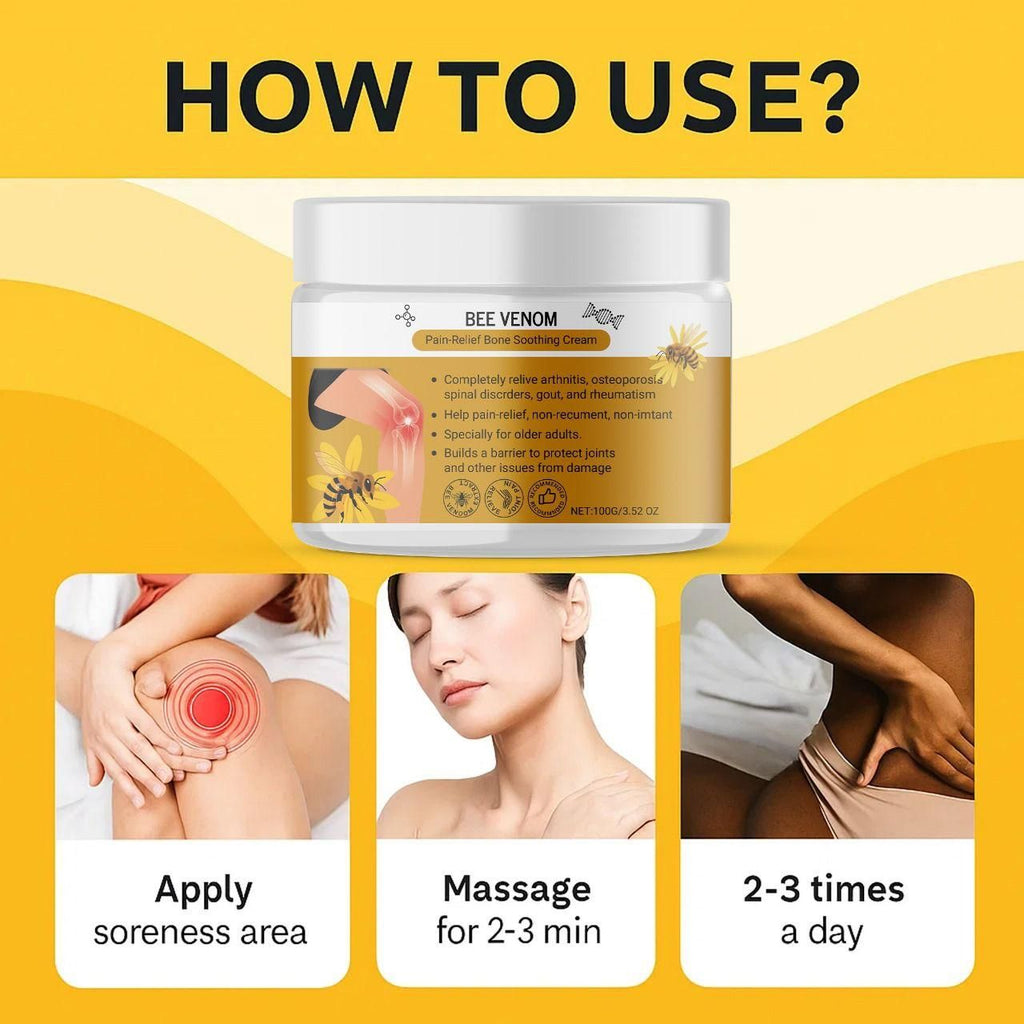 Bee Venom Pain Relief Bone Soothing Cream 100gm (Pack of 1)